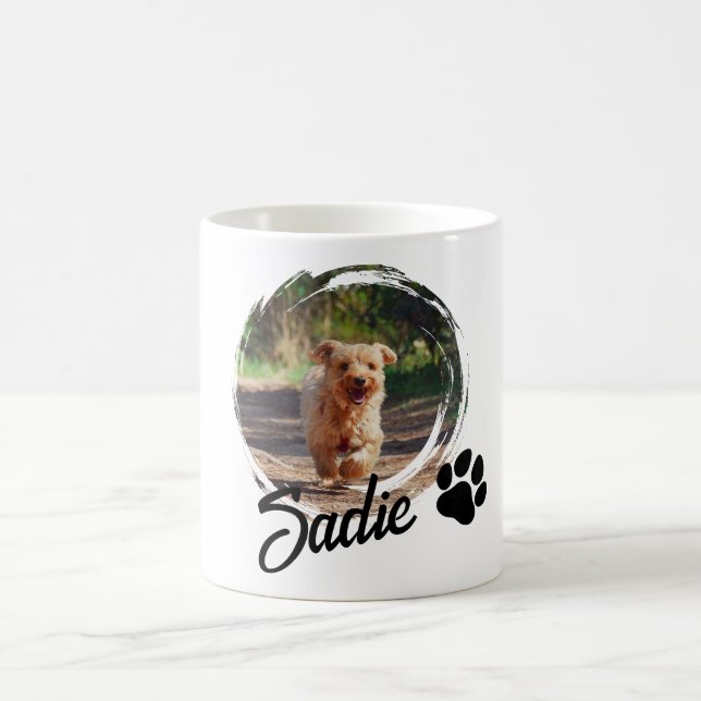 Caneca De Café Presente Personalizado para Amantes de Cães - Foto (Centro)