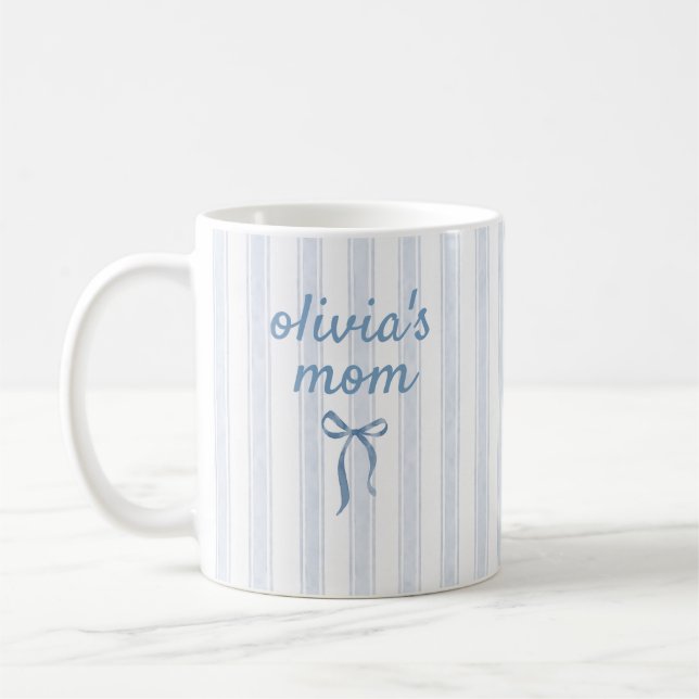 Caneca De Café Presente personalizado para Mãe com o Nome do Filh (Esquerda)