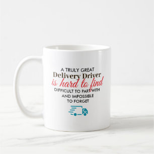Caneca De Café Presente Personalizado para Motorista de Entrega