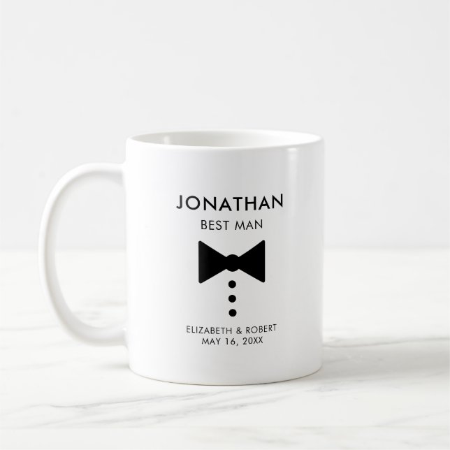 Caneca De Café Presente Personalizado para Padrinho de Casamento  (Esquerda)