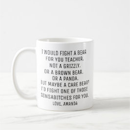 Caneca De Café Presente Personalizado para Professor, Presentes P