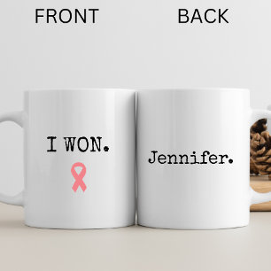 Caneca De Café Presente Personalizado para Sobrevivente de Câncer