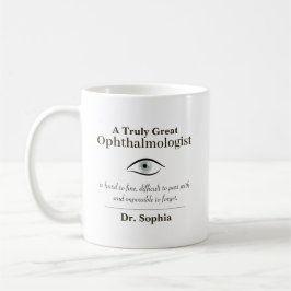 Caneca De Café Presente Personalizado para um Grande Oftalmologis
