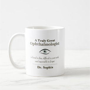 Caneca De Café Presente Personalizado para um Grande Oftalmologis