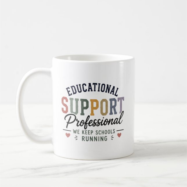 Caneca De Café Presente profissional de apoio educacional persona (Esquerda)