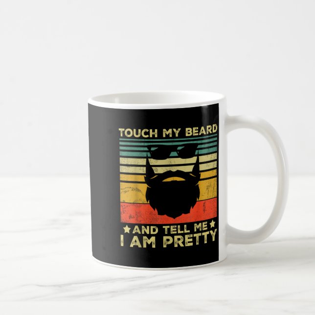 Caneca De Café Presente Retro Engraçado de Citação de Barba para  (Direita)