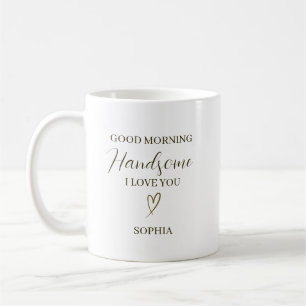 Caneca De Café Presente Romântico Personalizado Bom Dia Bonito