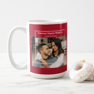 Caneca De Café Presente Romântico Personalizado com Foto e Texto