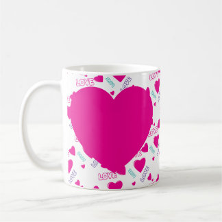 Caneca De Café Presente romântico personalizado com fotos de seu 