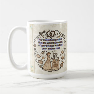 Caneca De Café Presente Sentimental Para a Mamãe Observando a Mãe