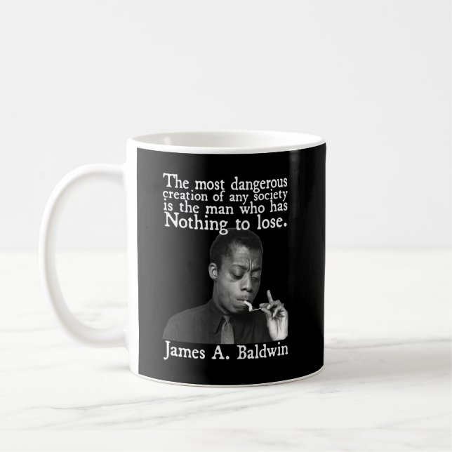 Caneca De Café Presente surpresa James Baldwin Halloween Holiday (Esquerda)