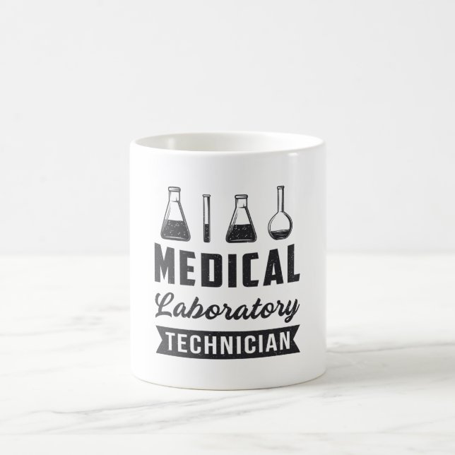 Caneca De Café Presente técnico do laboratório de medicina Funny  (Centro)