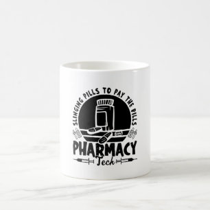 Caneca De Café Presente Técnico Farmacêutico de Pílulas