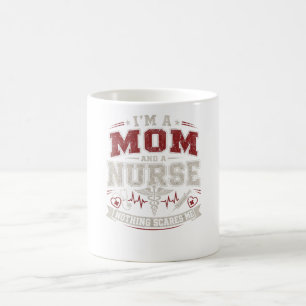 Caneca De Café Presente Vintage para Mãe e Enfermeira Dia das Mãe