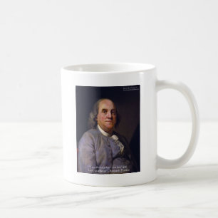 Caneca De Café Presentes com a Citação de Ben Franklin "Ama o Teu