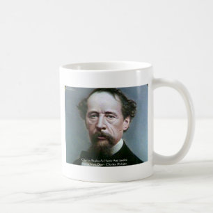 Caneca De Café Presentes com Citação "Caridade em Casa" de Charle