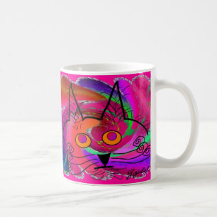 Caneca De Café Presentes da arte dos amantes do gato preto