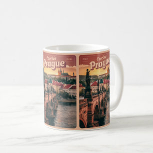 Caneca De Café presentes da república checa da praga viagens vint