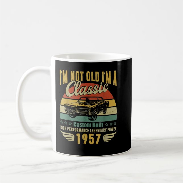 Caneca De Café Presentes de 65 o aniversário para homens - Retro  (Esquerda)