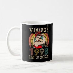 Caneca De Café Presentes de aniversário de 1998 para as mulheres,
