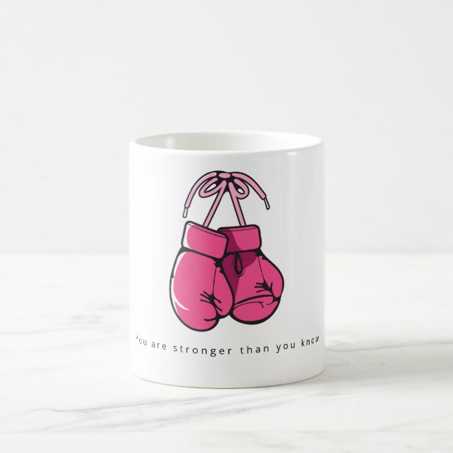 Caneca De Café Presentes de Apoio ao Câncer de Mama Mulheres com  (Centro)