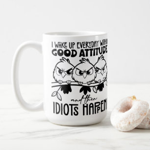 Caneca De Café Presentes de Citação de Pássaro Engraçado para Idi