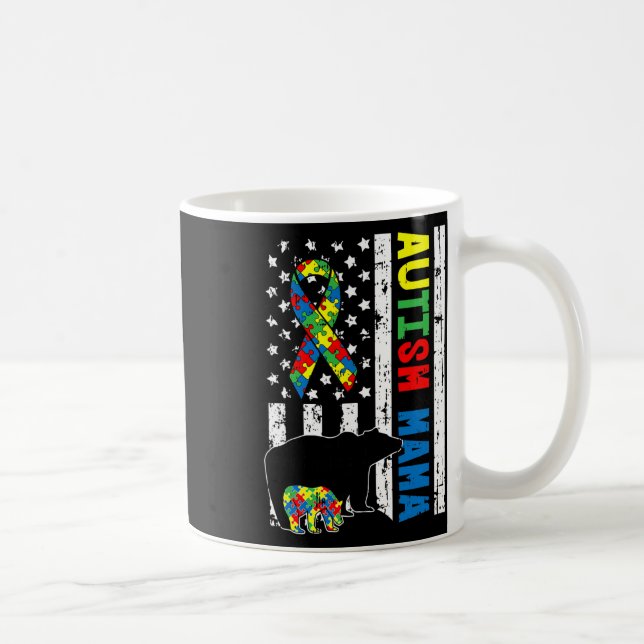 Caneca De Café Presentes de Conscientização sobre Autismo da Famí (Direita)