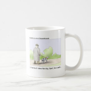 Caneca De Café Presentes de desenho animado do Dr. Roarshach, cam
