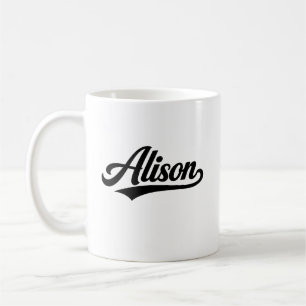 Caneca De Café Presentes de família último primeiro nome Alison
