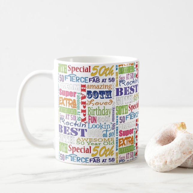 Caneca De Café Presentes De Festa de aniversário Únicos E Especia (Com Donut)
