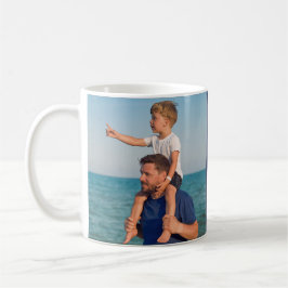 Caneca De Café Presentes de Foto para o Papai Adesivo