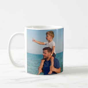 Caneca De Café Presentes de Foto para o Papai Adesivo