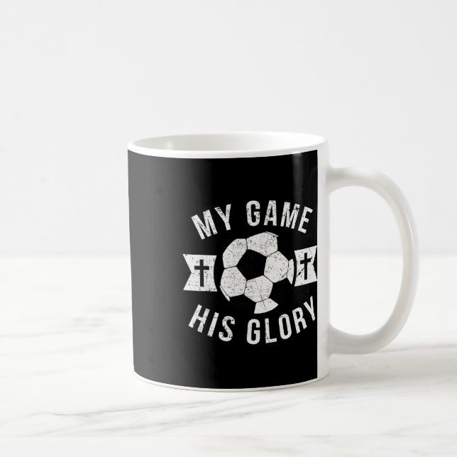 Caneca De Café Presentes de Futebol Cristão para Adolescentes Men (Direita)