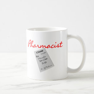 Caneca De Café Presentes de "gráficos do farmacêutico da almofa