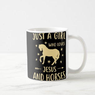 Caneca De Café Presentes De Jesus E Cavalos Para Meninas