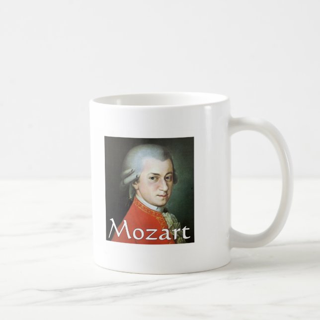 Caneca De Café Presentes de Mozart para melómanos (Direita)