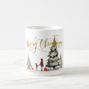 Caneca De Café Presentes de Natal debaixo da árvore