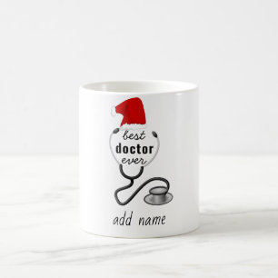 Caneca De Café Presentes de Natal Para Médico Melhor Médico de To