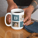 Caneca De Café Presentes de Pai Verde e Foto para Pais de Colagem<br><div class="desc">Uma foto moderna de pais de colagem é um presente personalizado que combina múltiplas fotos de uma figura paterna ou paterna de forma criativa e na moda. Ele envolve selecionar várias imagens significativas e organizá-las em um formato de colagem, frequentemente com designs sobrepostos ou semelhantes a grade. As fotos podem...</div>