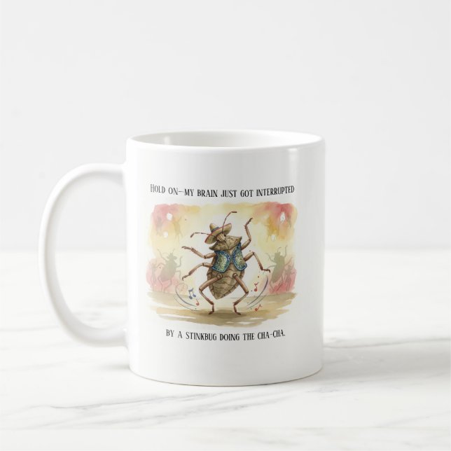 Caneca De Café Presentes de percevejo engraçados Percevejo marrom (Esquerda)