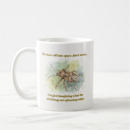 Caneca De Café Presentes de percevejo engraçados Percevejo marrom