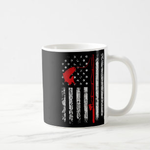 Caneca De Café Presentes de pesca patrióticos de bacalhau da pesc