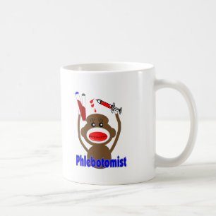 Caneca De Café Presentes de Phlebotomist do macaco da