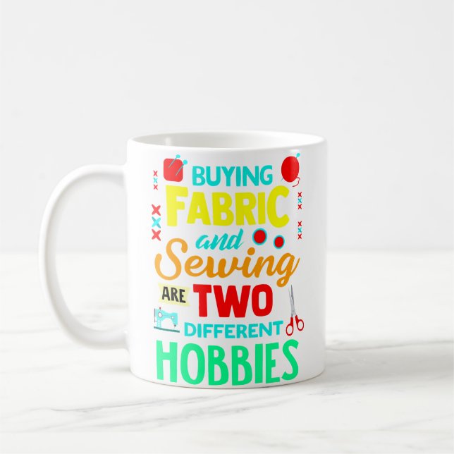 Caneca De Café Presentes de Quilting Presentes de Quilters Roupas (Esquerda)