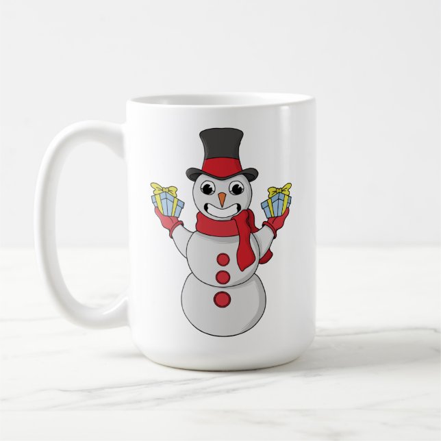 Caneca De Café Presentes de Snowman (Esquerda)