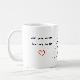 Caneca De Café Presentes de um aniversário do ano para o namorad