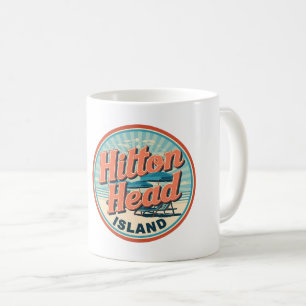 Caneca De Café Presentes de viagem vintage da ilha de Hilton Head