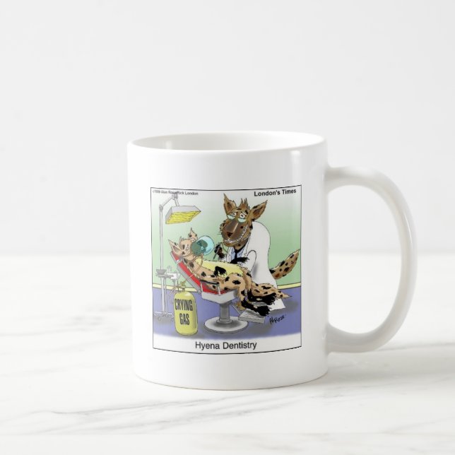 Caneca De Café Presentes Divertidos de Odontologia de Hiena, Cami (Direita)