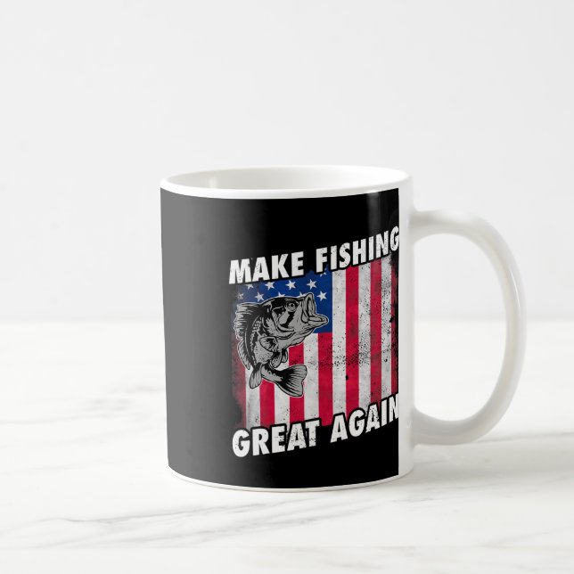 Caneca De Café Presentes Divertidos de Pesca do Trump (Direita)