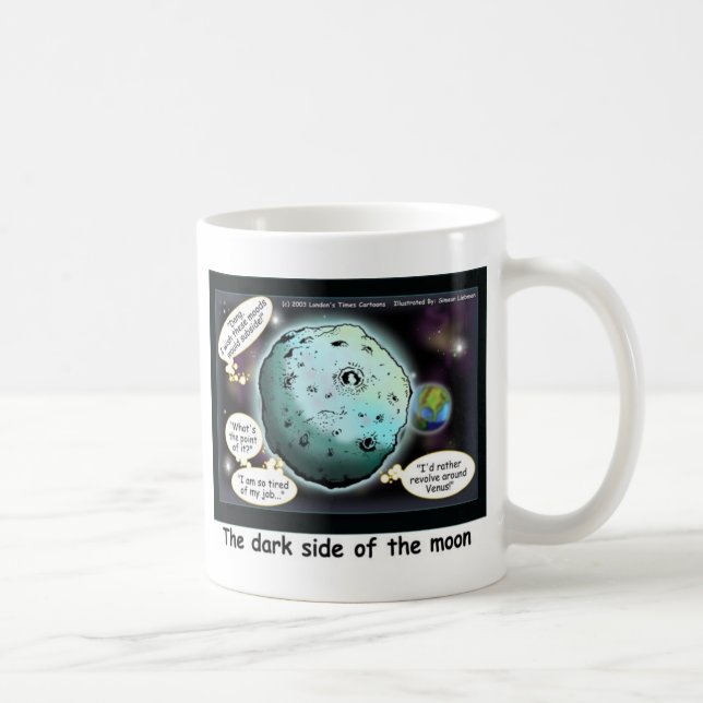 Caneca De Café Presentes Divertidos em Desenho Animado do Lado Es (Direita)